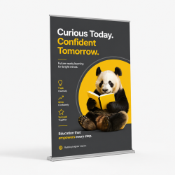 60" x 92" Superior Retractable Banner Stand