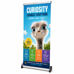 15.5" x 31.5" Desktop Retractable Banner Stand
